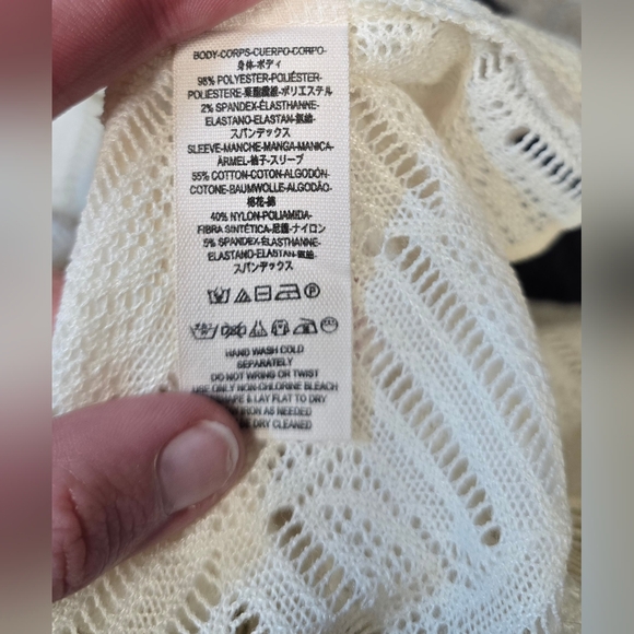 NWOT Free People Gracie Lace Peplum Blouse - Picture 8 of 8